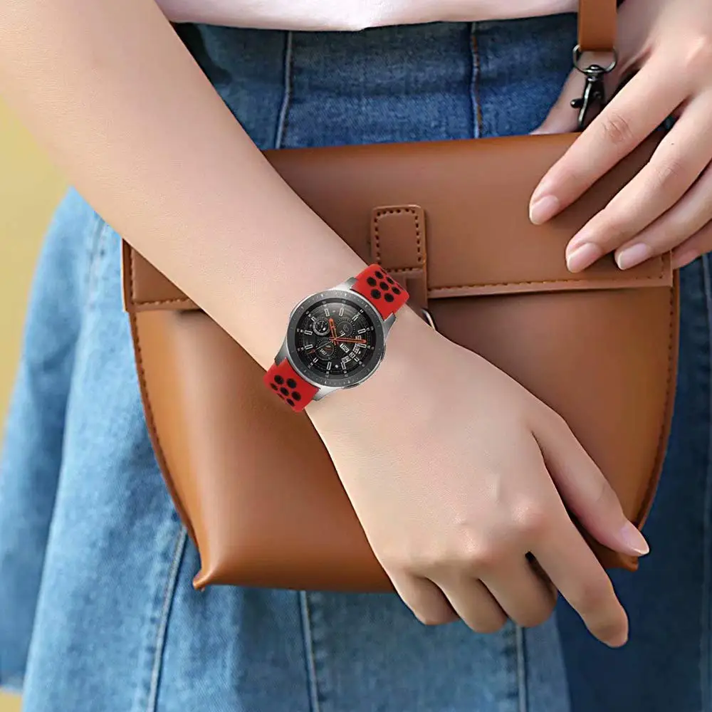 22 мм 20 мм ремешок для часов samsung band galaxy watch active 46 мм gear S3 frontier 42 мм huawei watch gt ремешок силиконовый ремешок для часов