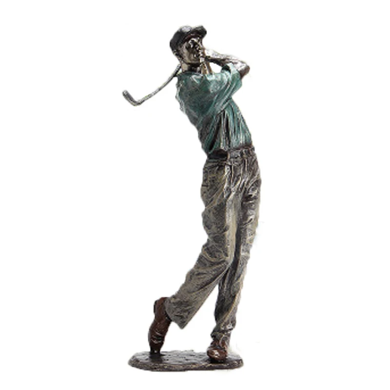 

Статуэтка Golfer с высоким голфером, винтажное декоративное украшение из смолы для женского офиса, высота 33/38 см, свисающая в гольф-клуб