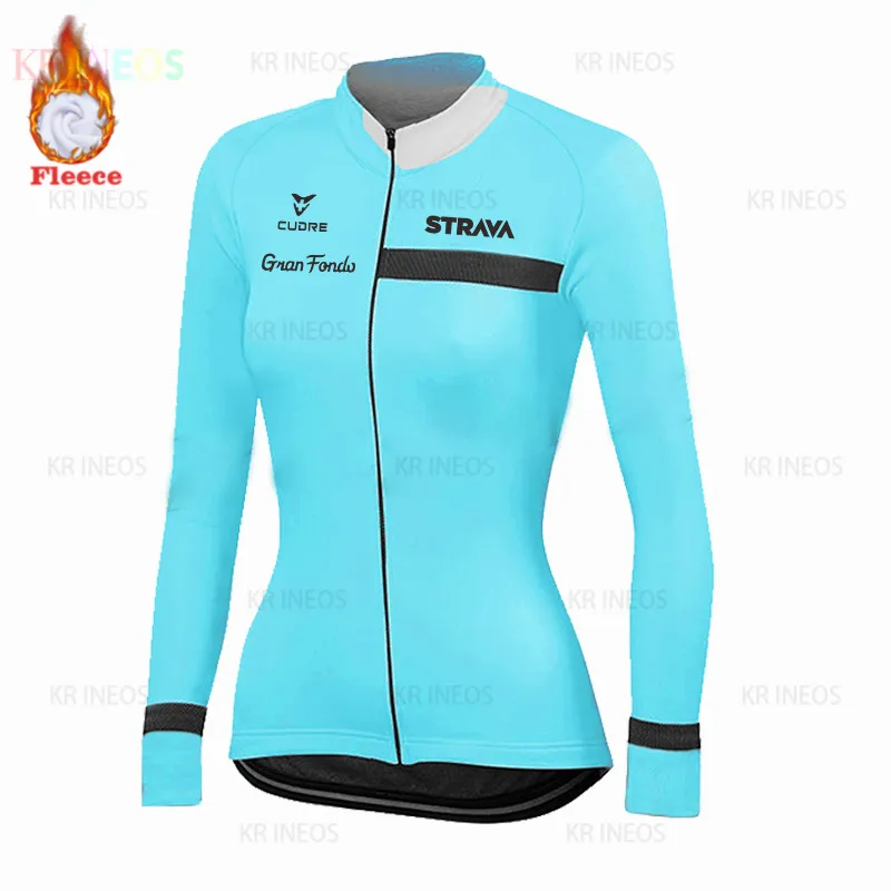 Женский зимний теплый флисовый комплект из Джерси для велоспорта одежда горного