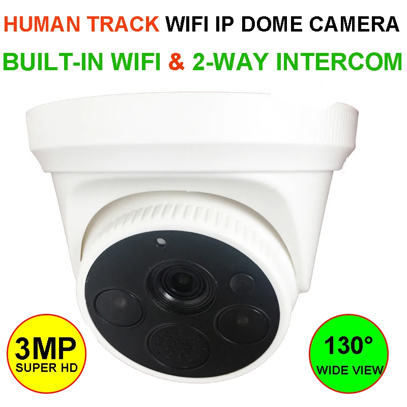 LEEKGOVISION 3MP wifi IP купольная камера, беспроводная камера видеонаблюдения, CCTV камера с человеческим отслеживанием, 2 способа внутренней связи, облачное хранилище