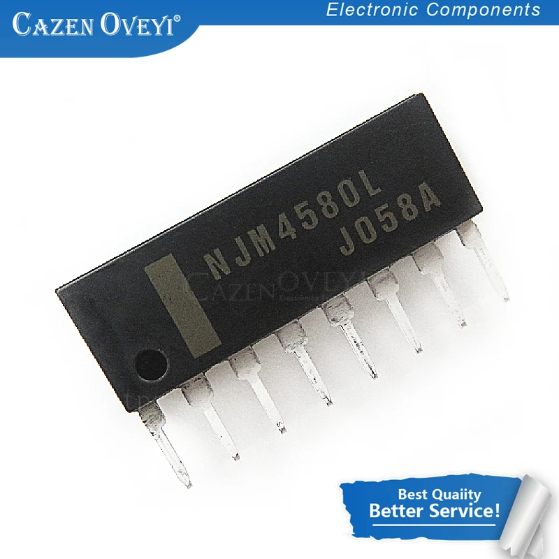 10pcs/lot NJM4580L SIP 8 NJM4580 In Stock|Интегральные схемы| |
