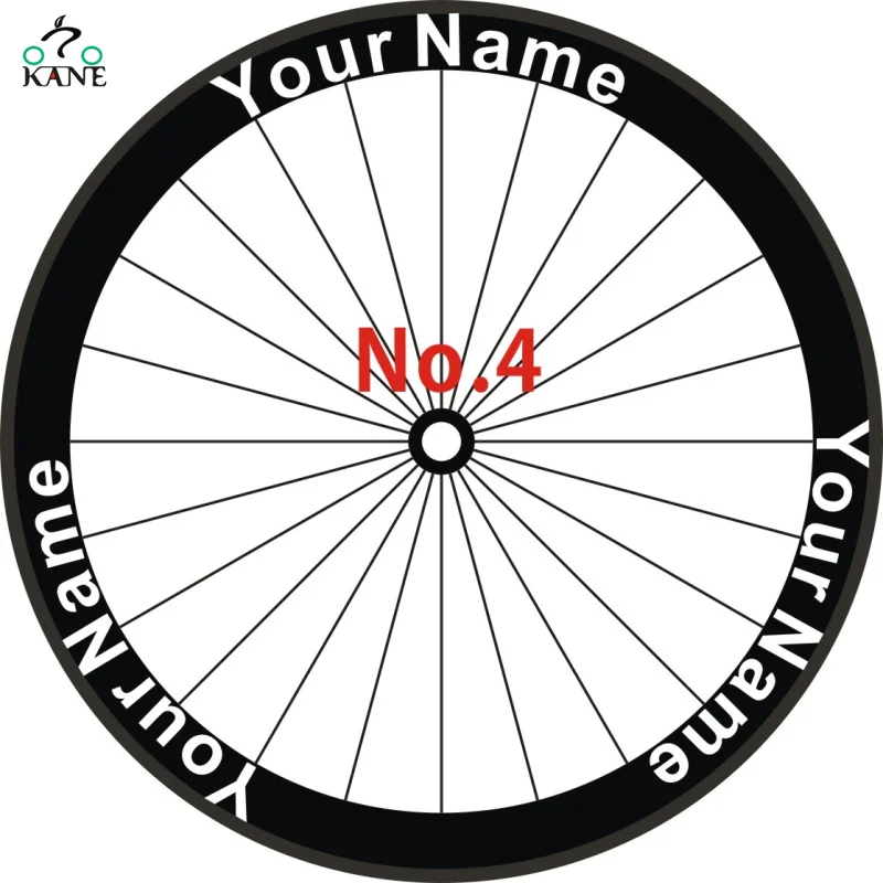 Пользовательское имя 12 предметов/Набор для шоссейного велосипеда 700c наклейка на