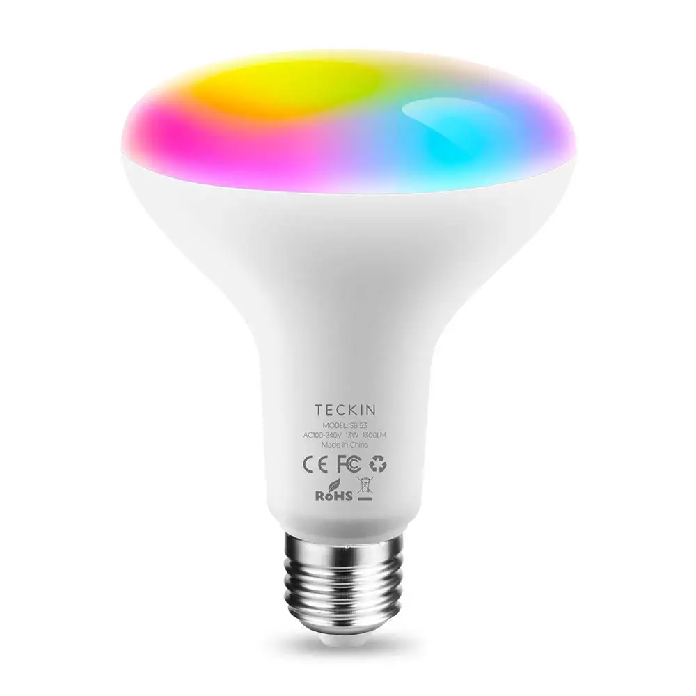 Smart Light Bulb LED RGB Color Changing E27 100W Equivalent Compatible with Alexa and Google Home IFTTT BR30 WiFi | Лампы и освещение