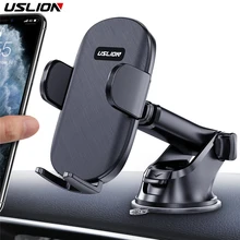 USLION Car Phone Holder 360 Degrees Universal Smartphone Car Mount Adjustable Mounting Suction Cup Holder For iPhone Xiaomi