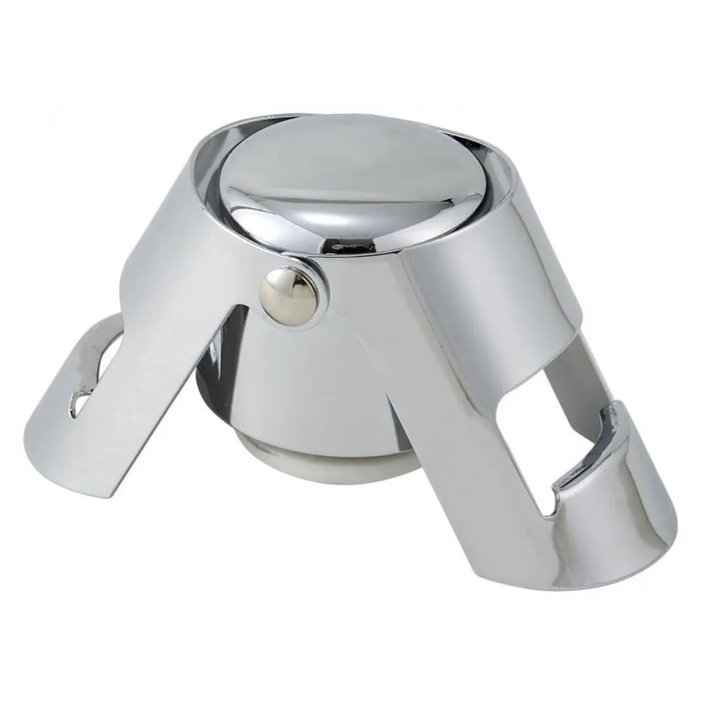 

Universal Wine Bottle Stopper 430 Stainless Steel Champagne Sparkling Wine Bottle Plug Sealer Preserver Bar Tools