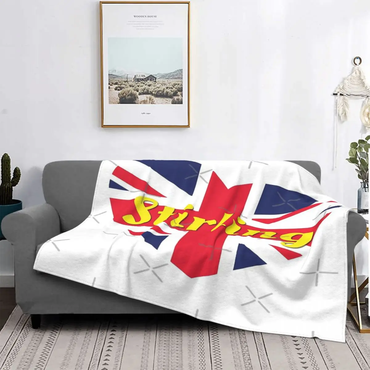 

Manta con bandera de la Unión Británica de Escocia, manta de muselina a cuadros para cama y sofá, alfombra de oración islámica,