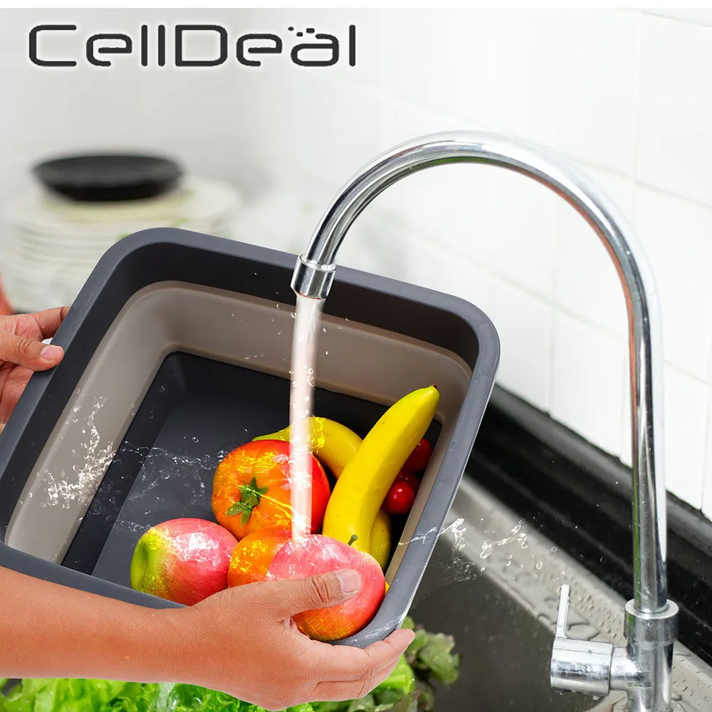 

Portable Folding Basins Multi-purpose Household Wash Basin Bathroom Travel Laundry Washing Vegetable Fruit Kitchen Accessories