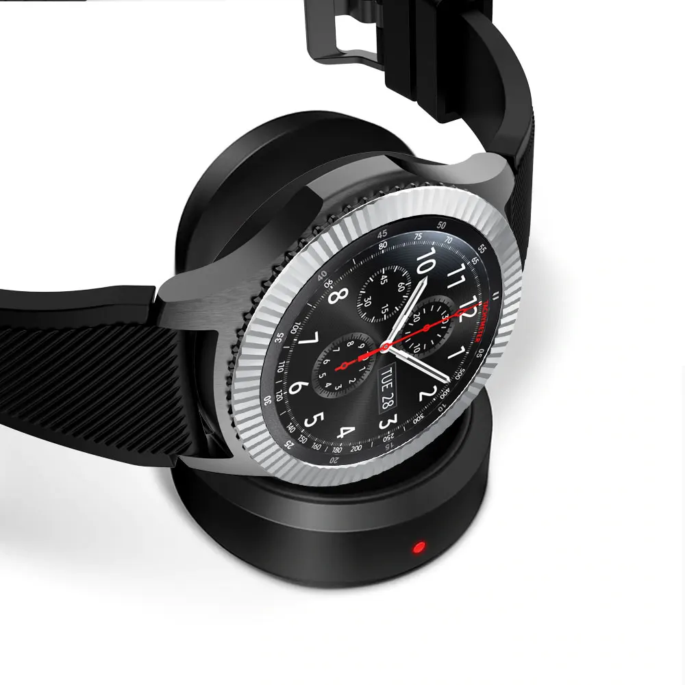 Металлический ободок для samsung Galaxy Watch 46 мм/42 мм чехол gear S3 Frontier/классическая