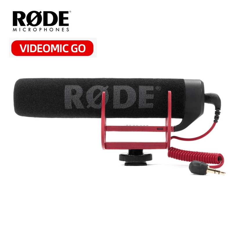 

Rode VideoMic Go Video On-Camera Mount Rycote Lyre Interview Microphone for Canon Nikon Sony DSLR Camera Mobile Phone