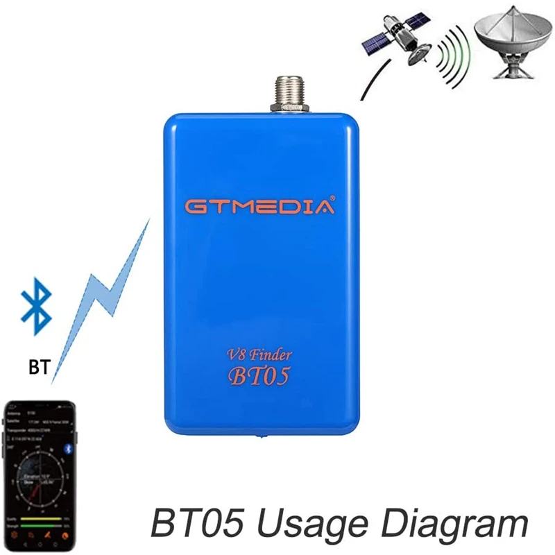 Фото GTMEDIA V8 Finder BT05 1080P Цифровой спутниковый искатель DVB-S/S2, лучше, чем Satlink WS-6933 6906 6916, поддержка систем Android/IOS №5