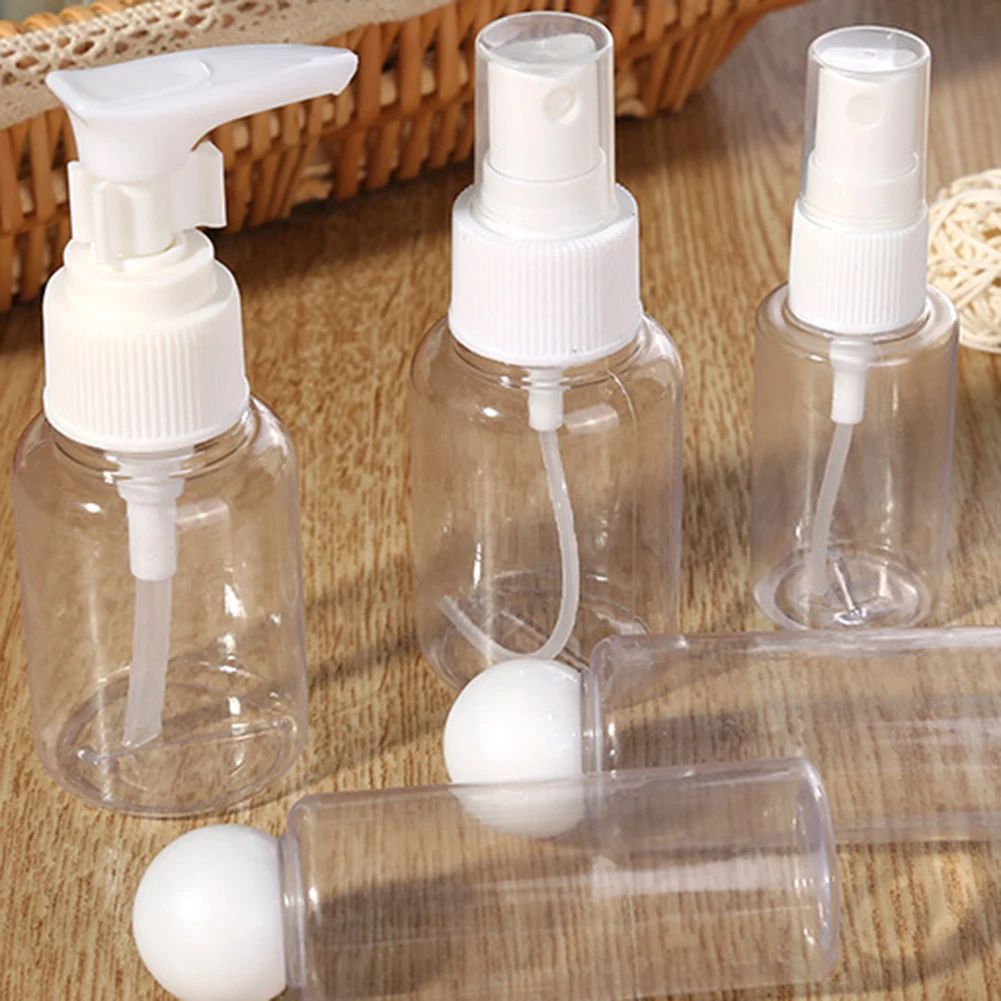 5 шт. портативные дорожные бутылки Косметическая многоразовая банка горшок 50 мл