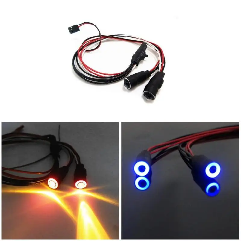 Новый 2 светодиодный светильник с ангельскими глазами демона на голову для 1/10 RC