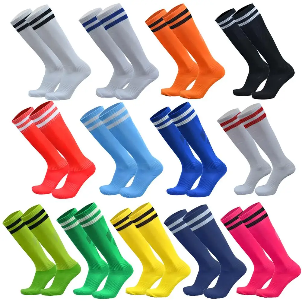 

1 Pair Children Football Long Socks Cotton Spandex Kids Soccer Over Knee Socks Baseball Hockey Kids Sock Outdoor Sports Socks
