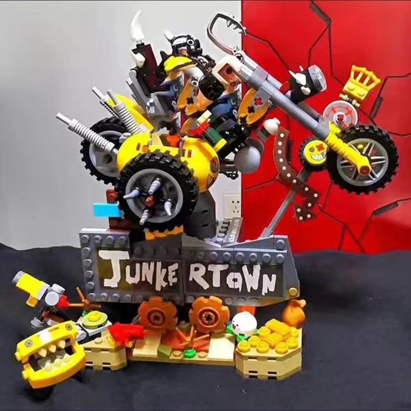 Конструктор Junkrat и Roadhog совместимый с 75977 мотоциклистами игрушки для детей