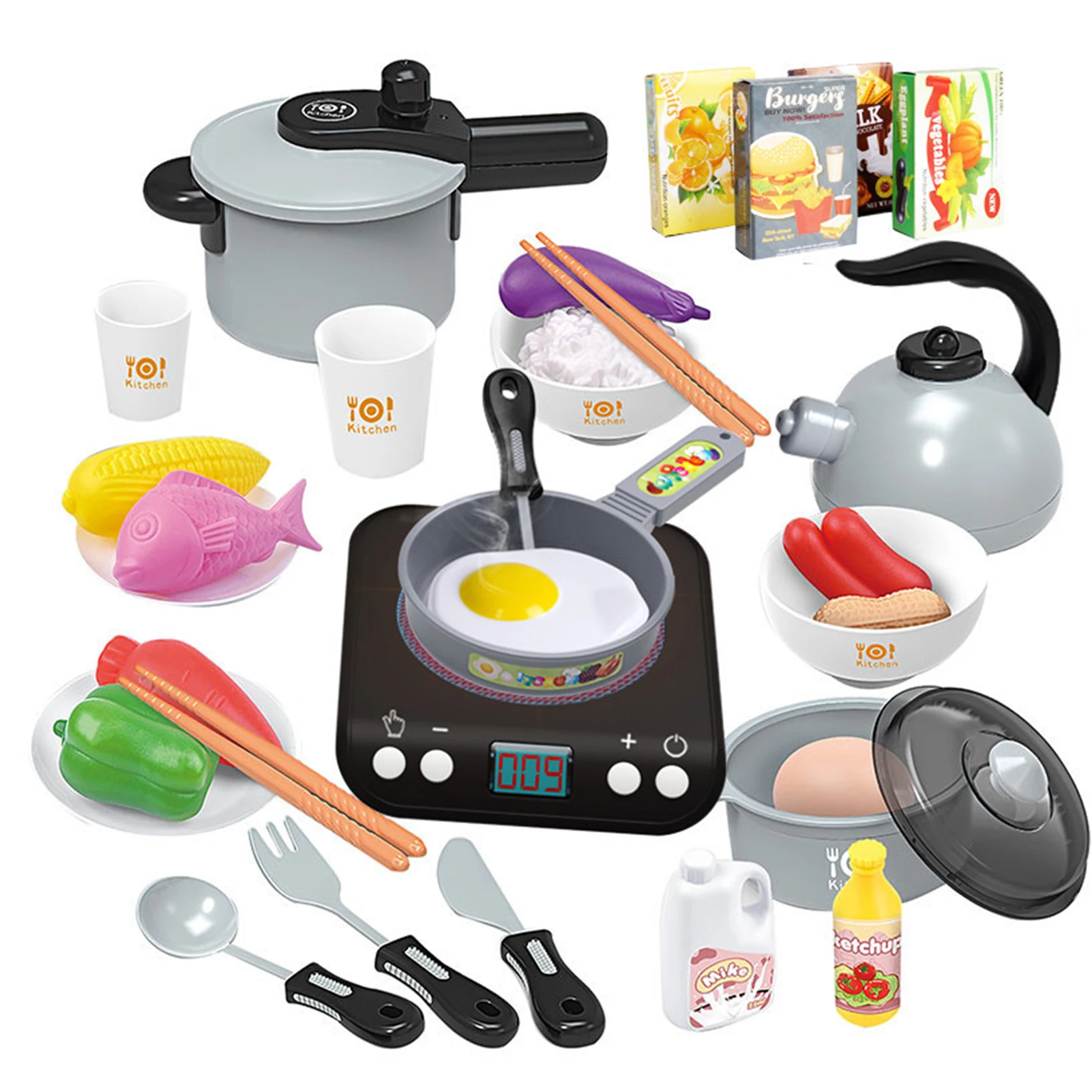 

29 шт мини дети кухонная утварь игрушки Наборы вид BabyToy посуда ролевая игра раннего образования Монтессори Деревянные игрушки для детей