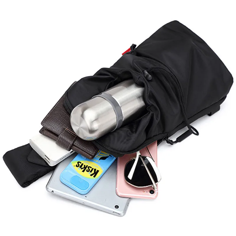 Нагрудная сумка NIUCUNZH для мужчин нейлоновая мужская на плечо подходит Ipad 7 9 дюйма