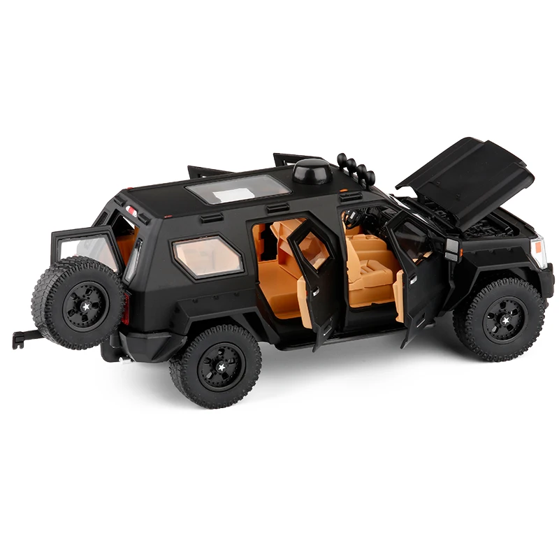 Новинка 1/32 г. PATTON SUV Грузовик литая модель автомобиля игрушка джип звуковое освещение оттяните назад для детей Подарки для детей