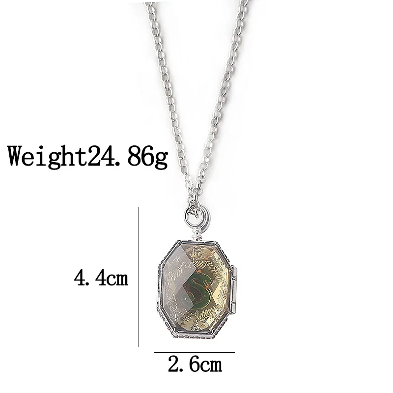 

20pcs Slytherin Horcrux Locket Snake Necklaces Time Converter Hourglass Snitch Magic Hat Necklace For Men women Necklace