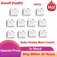 sonoff dual r3 dual relay with power metering smart wifi diy switch smart home module for roller shutter electric motor curtain