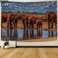 nknk brand elephant tapestry animal rug wall home wall tapestry landscape tapestries wall hanging mandala witchcraft printed