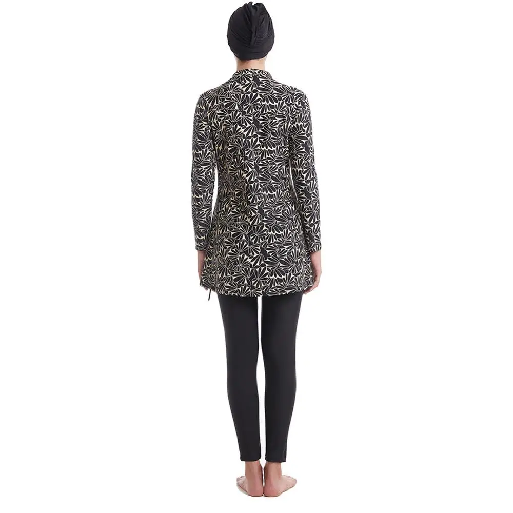 2020 г. Мусульманский купальник с длинным рукавом скромный в стиле пэчворк для