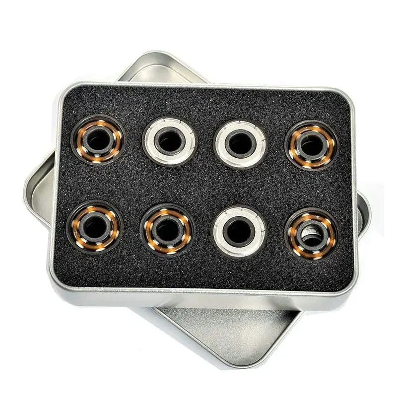 Белые керамические роликовые коньки с шестью шарикоподшипниками подшипники для