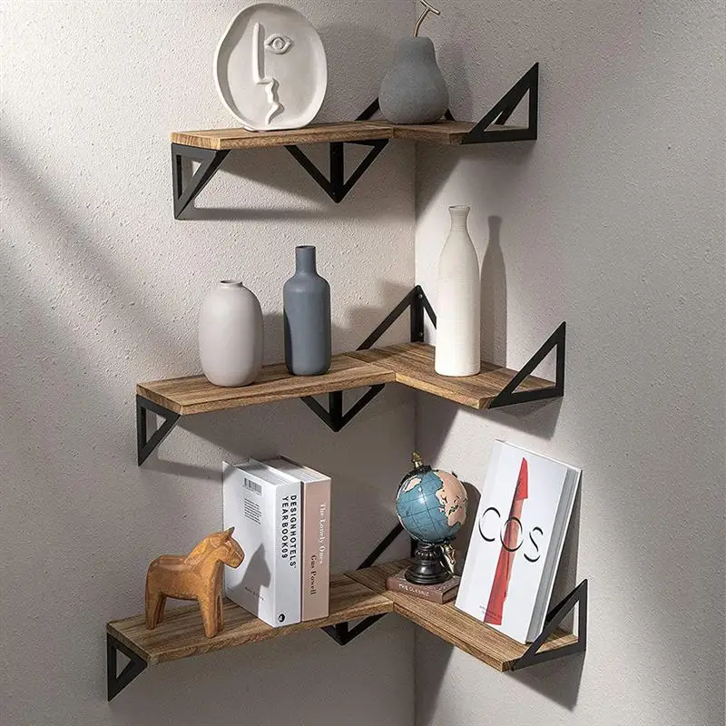 

3 Sets Wall-mounted Storage Rack Practical Exquisite Wall-mounted Rack Wall Decor