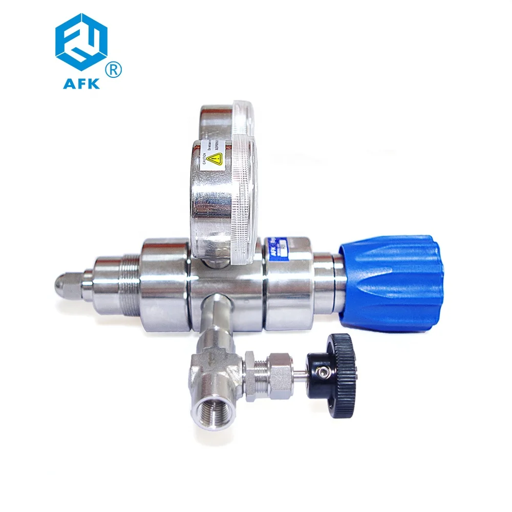 

SS316L High Pressure Argon Gas Pressure Regulator with Needle Valve