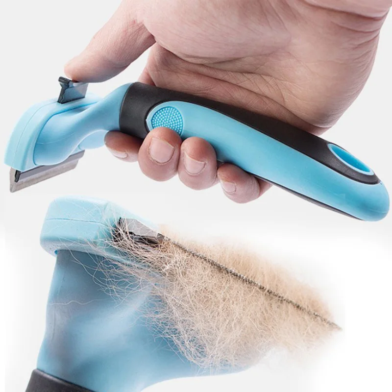 Щетка для удаления волос домашних животных расческа собак кошек грабли меховая