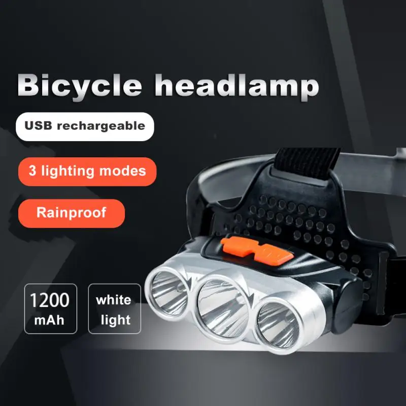 

Светодиодный головной фонарь, мощный Головной фонарь с зарядкой от USB, водонепроницаемый светильник онарь для кемпинга, походов, рыбалки