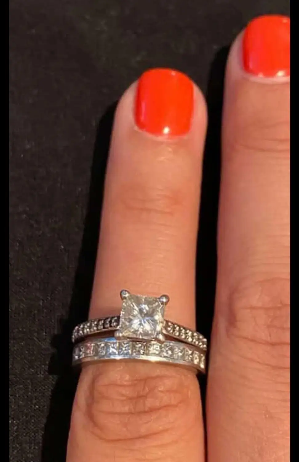 

Customized items Classic Moissanit 1.5 ct ring Brilliant Cut jewelry Wedding ring Engagement 585 ring