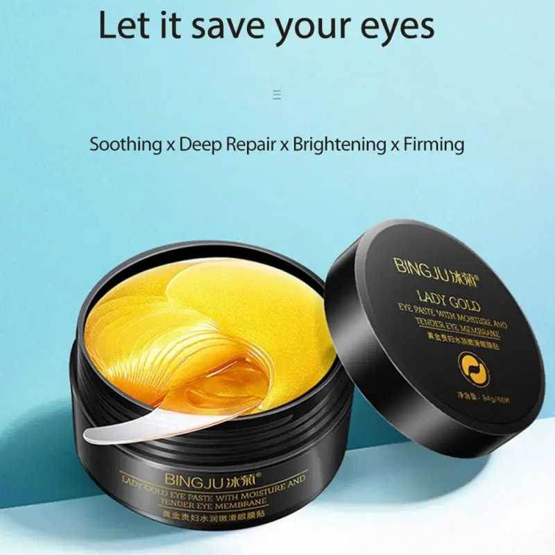 

Gold Moisturizing Crystal Collagen Eye Mask Patch 60pcs Eyes Firming Anti-Wrinkle Anti Aging Remove Dark Circles Eye Care TSLM1