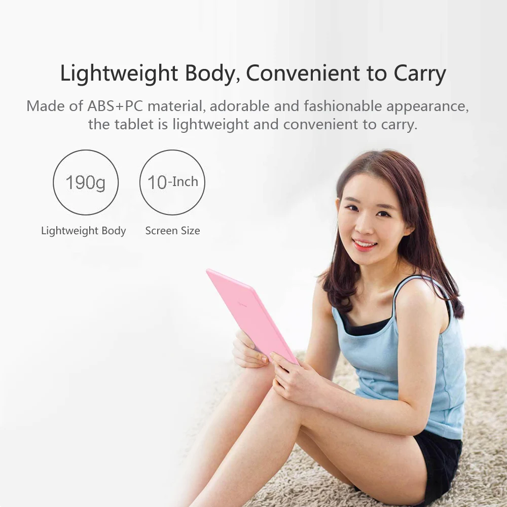 New Xiaomi Mijia Wicue 10 Inch Kids LCD Handwriting Board Drawing Tablet Pad for Children Green& Pink Writing | Электроника