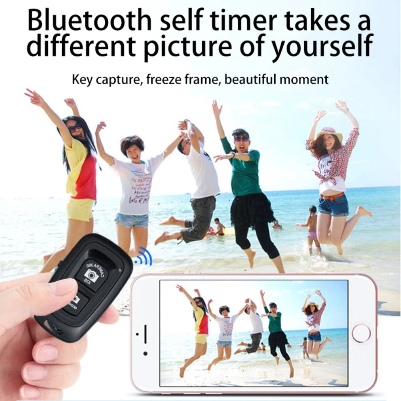 

Пульт дистанционного управления для камеры, совместимый с Bluetooth, спуск фотозатвора, беспроводной пульт дистанционного управления для камер...