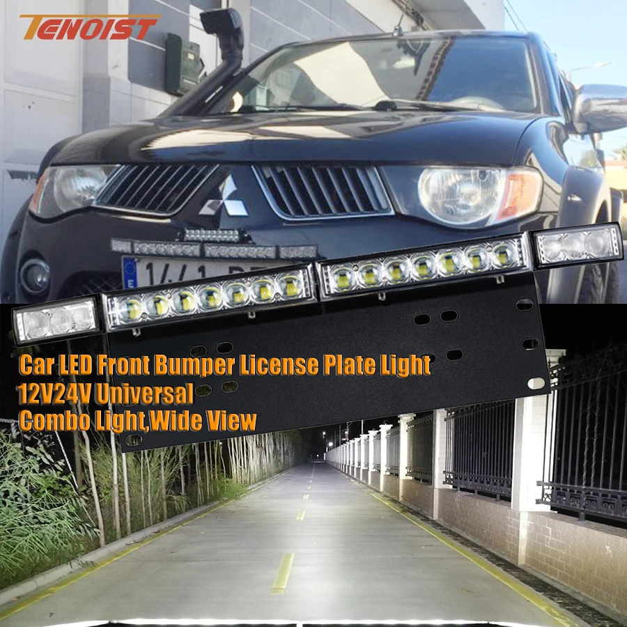 Супер яркий светодиодный комбо передний бампер пластина светильник для