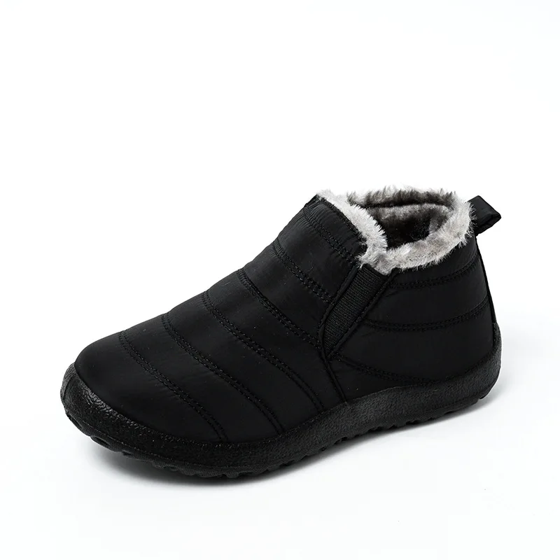 

Women Waterpoor Snow Boots 2021 Winter Women's Slip on Ankle Boots Woman Casual Non-slip Flats Female Comfort Shoes Plus Size
