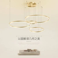 modern led chandelier in living room dining room bar chandelier indoor luxury ring acrylic aluminum chandelier