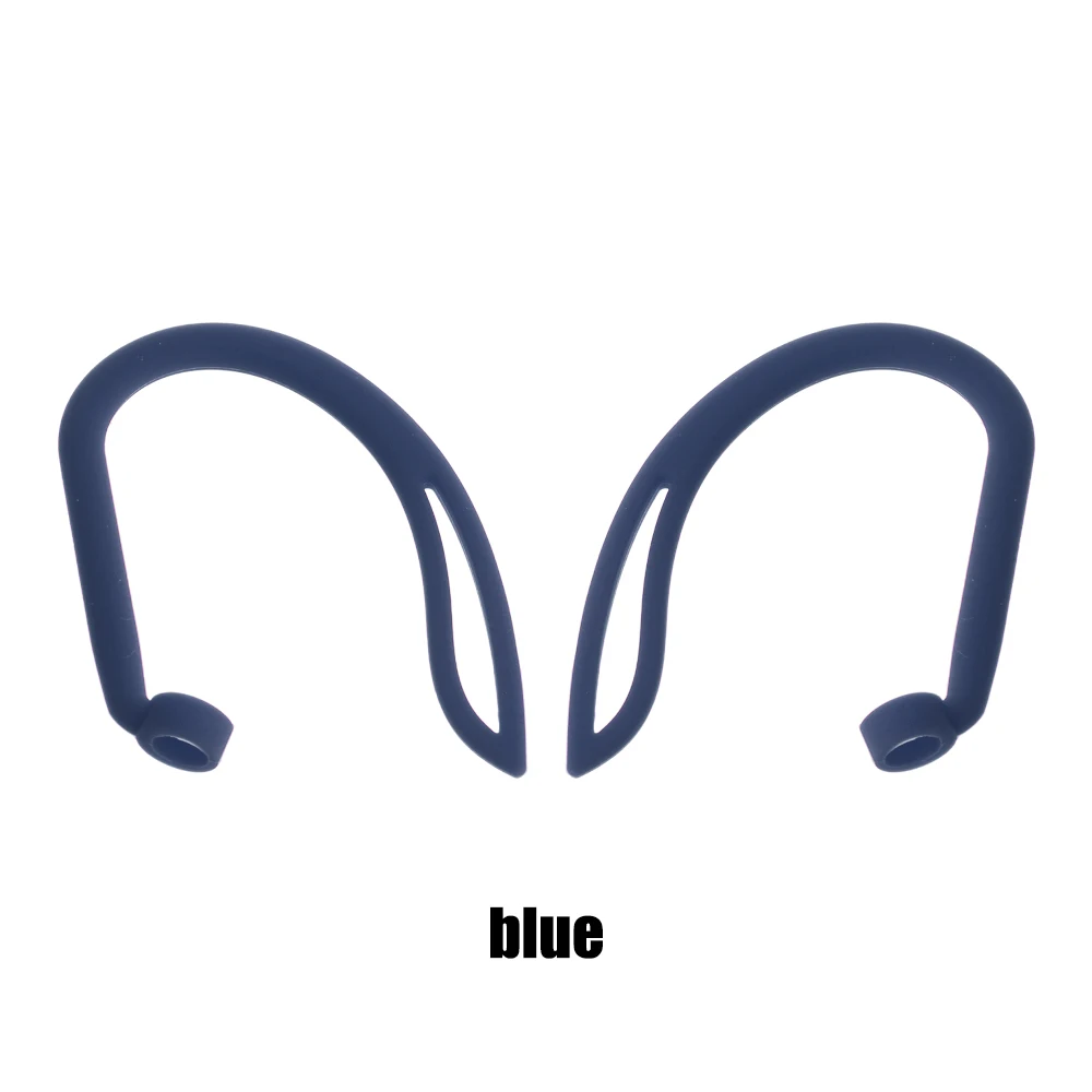 blue Защитные Крючки Держатель безопасности подходят крючки для Airpods Apple беспроводные наушники аксессуары силиконовые спортивные анти-потеря ушной крючок - Цвет: blue