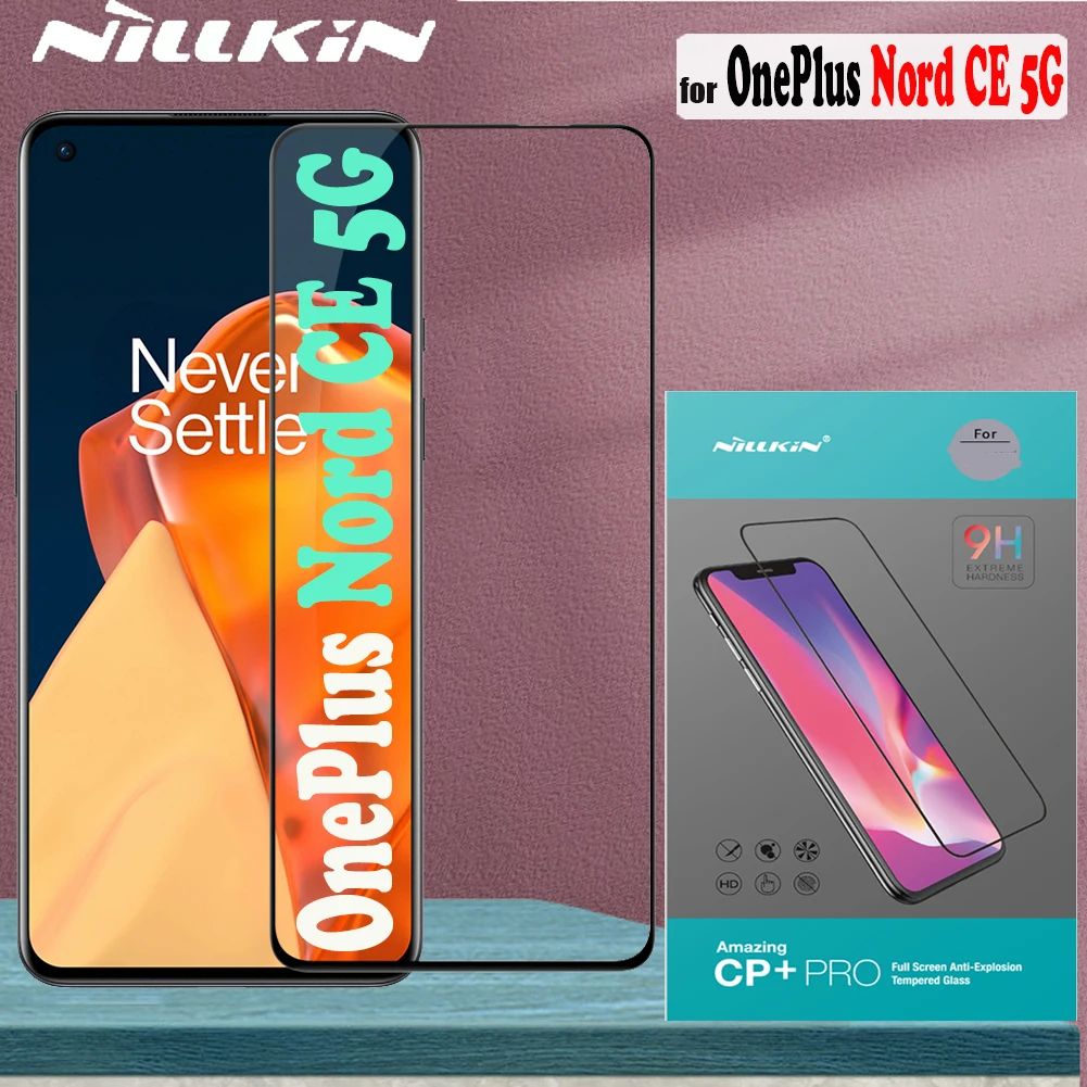 

Nillkin Full Coverage Tempered Glass OnePlus Nord CE 5G Screen Protector 9H Hard Safety Protective Glass on One Plus Nord CE