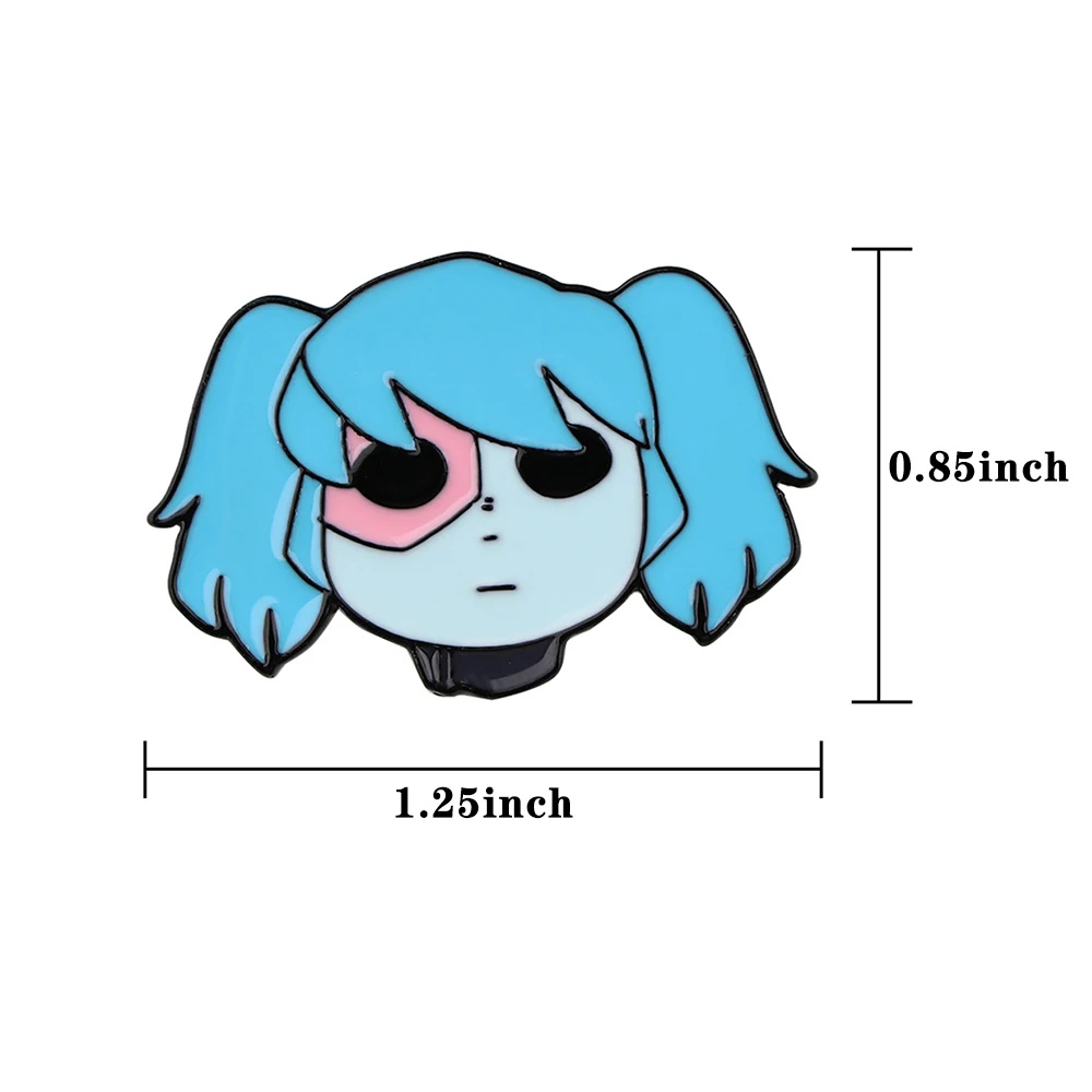 Жуткая брошь в форме лица Салли из игры броши на одежду новогодний подарок аниме