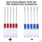5 шт.лот отвертка 125 мм набор инструментов для ремонта маленькие Точные плоские лезвиякрестовые отвертки для дома