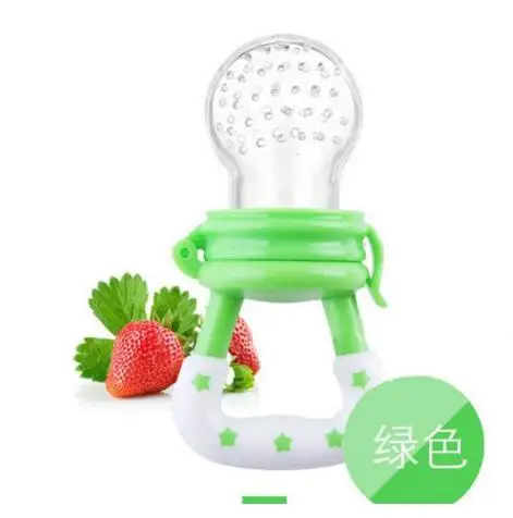 Green M Детская пустышка портативная бутылка для свежего фрукта еда приспособление для подачи пудры безопасный продукт для детей соски для новорожденных - Цвет: Green M