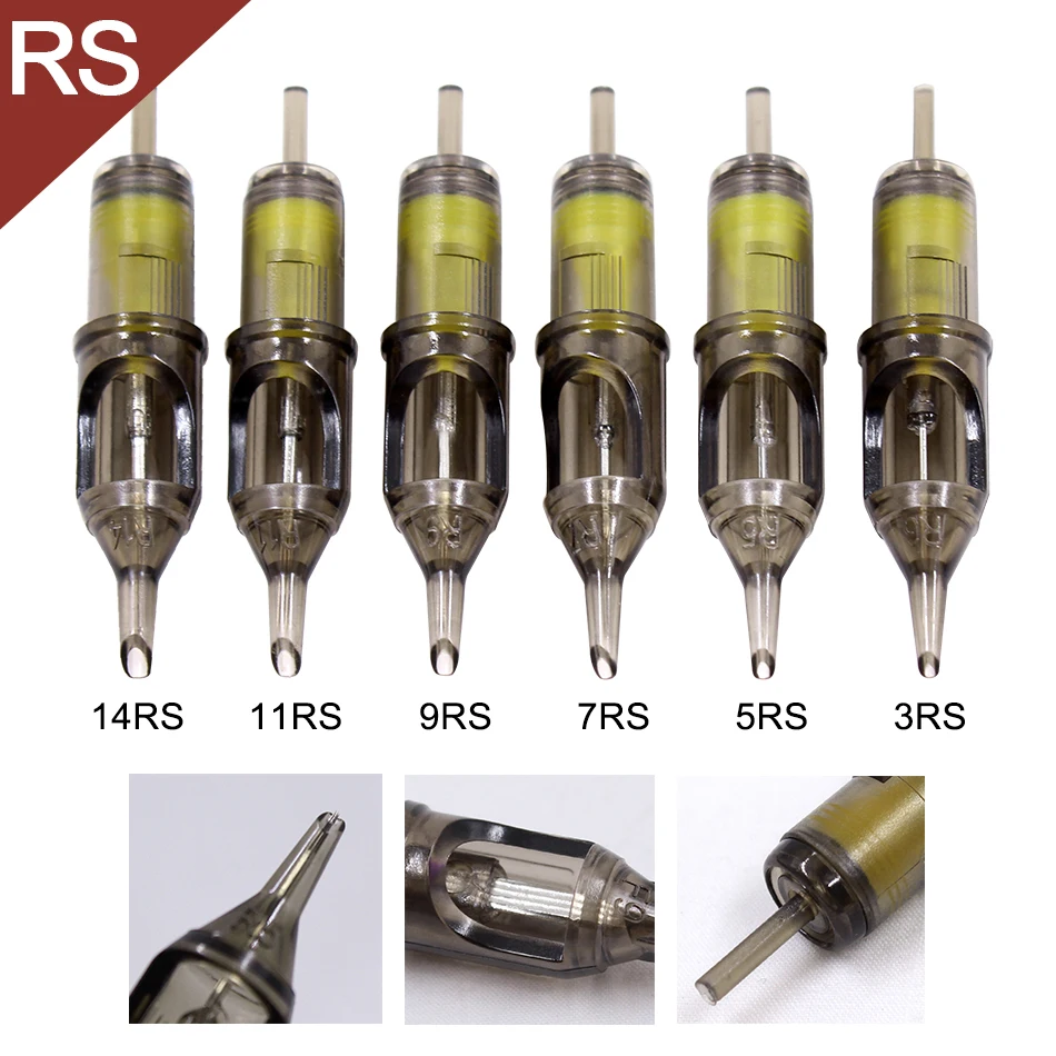 Biomaser иглы картриджа татуировки круглое затенение 3RS/5RS/9RS/11RS изогнутая Magnum игла для татуировки роторная машина боди-арт инструменты
