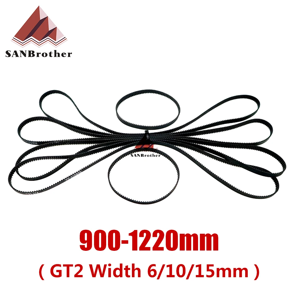 Детали для 3D принтера GT2 замкнутая петля резиновый ремень ГРМ 6 мм 900 930 950 976 1000 1040