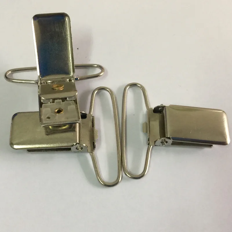 100 шт./лот 3 5 см серебристый металлический прямоугольный зажим для соски подтяжки