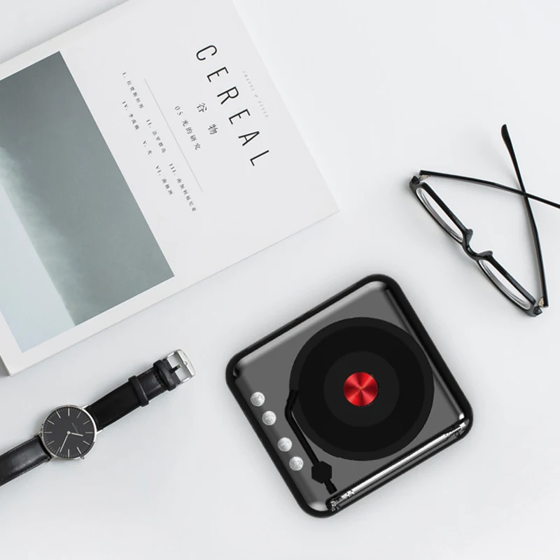 

Turntable Record Player Portable Vinyl Record Player with Built-in Speakers Classic Vinyl Player Turntable with Speakers S7