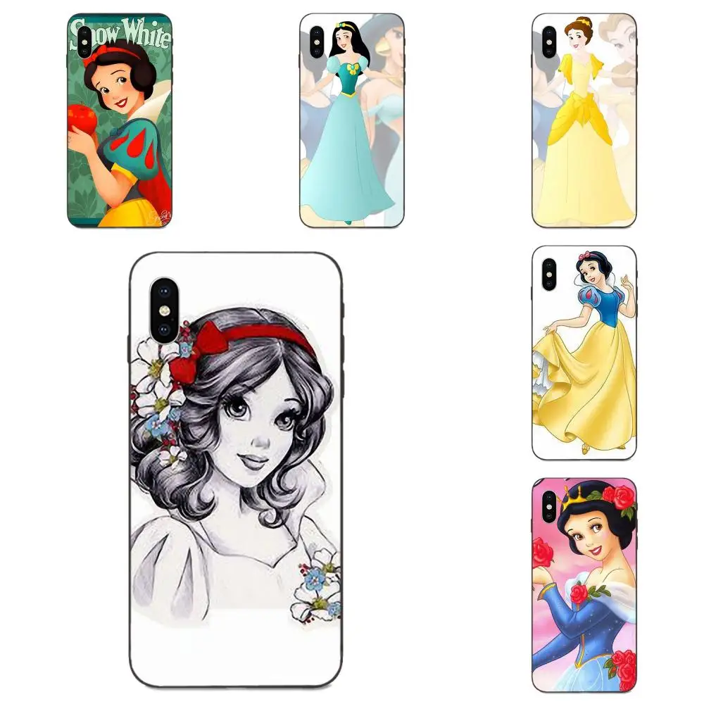 TPU Защитная Белоснежка для Apple iPhone 4 4S 5 5S SE 6 6S 7 8 11 Plus X XS Max XR Pro Max|Чехлы-накладки| |