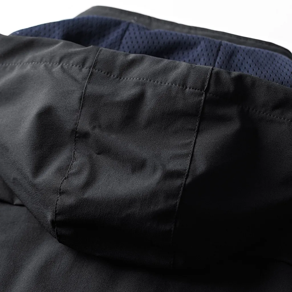 

Tide Men Jacket Casual Waterproof Hoodie Hat Detachable Breathable Sport Outdoor Coat Masculino Jaqueta