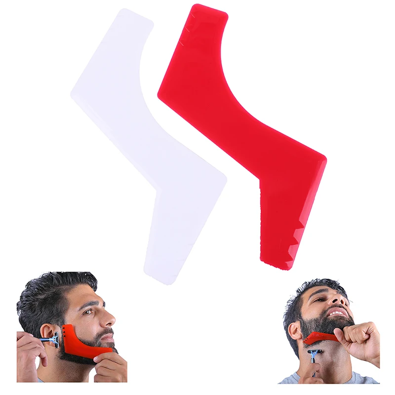 

1PCS Men Beard Goatee Trimming Comb Shaping Haircut Tool Hair Template Stencil Guide Neckline Haircut Tool