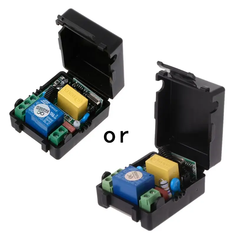 K5DB AC 220V 10A 1CH RF 433MHz Wireless Remote Control Switch Receiver + Transmitter Kit | Электроника